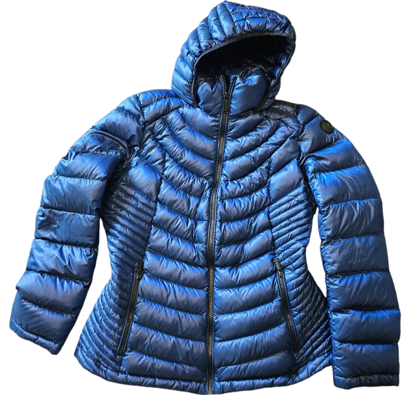 Calvin Klein Jackets & Blazers - Women's L Packable lightweight premium down calvin klein jacket coat blue Quilt